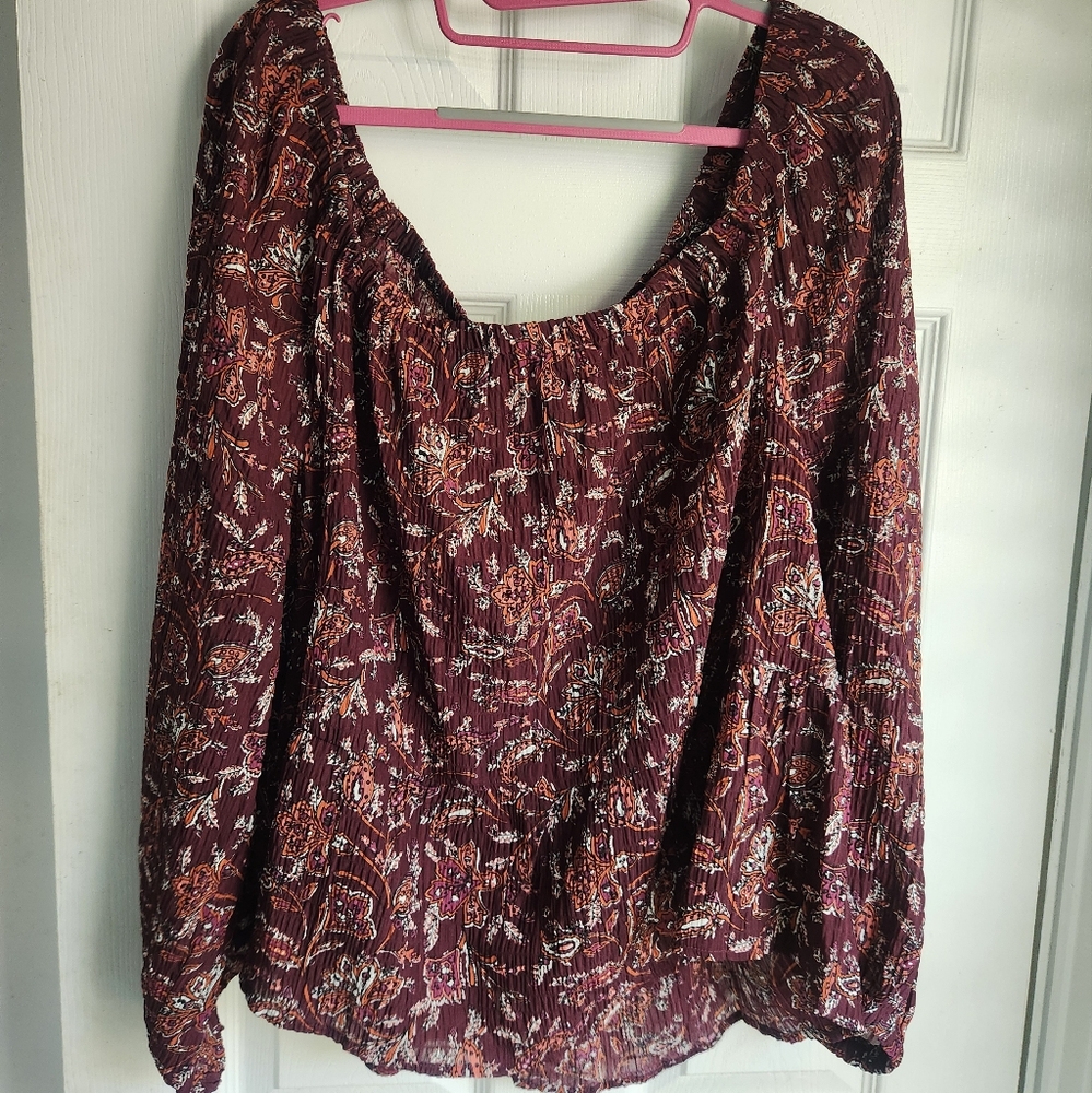 NEW Women's LOFT Off Shoulder Top Size XL